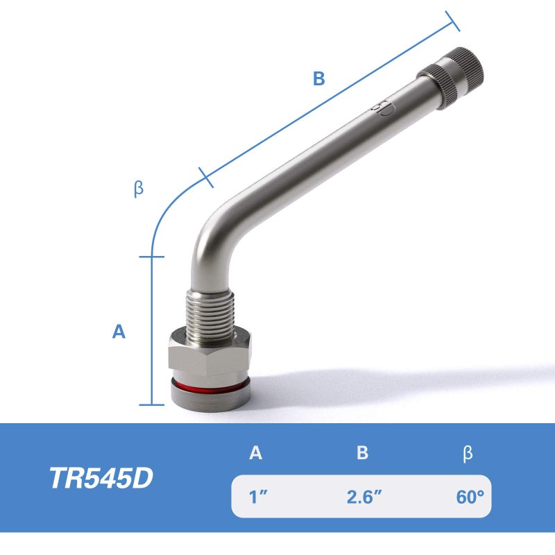 CKAuto TR545D 60 Degree Bend Clamp-in Valve Stems (10 Pack) - Image 3